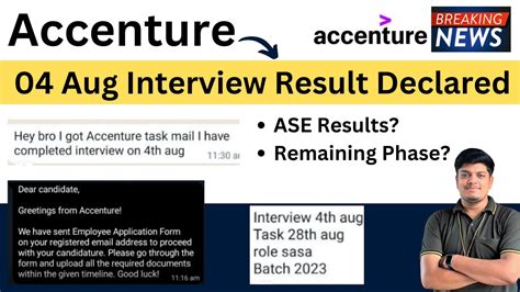 Accenture Interview Results.